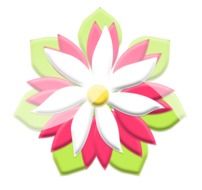 Icon of colorful flower