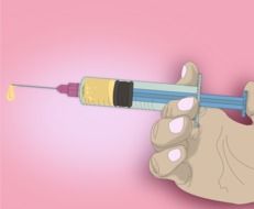 Vaccine Medication Injection drawing
