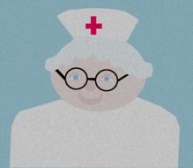 drawing of a doctor in glasses
