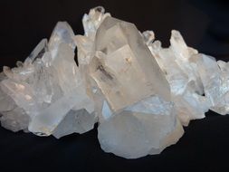 clear white rock crystal