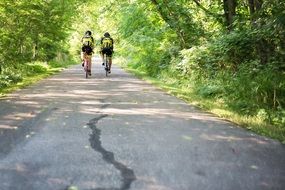 Two Men On Bicycles