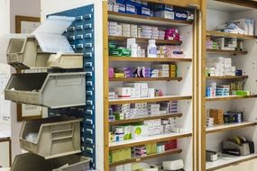 cabinet with medications