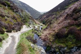fast creek in the valley