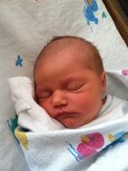 Picture of Newborn Child is sleeping