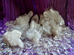 chunks of rock crystal