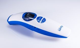electronic thermometer on the table