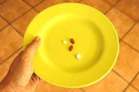 Plate with the Pills