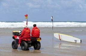 lifeguards on the beach