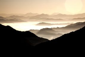 mountain landscape as scenery