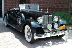 vintage car outdoors on a sunny day