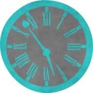 clock pattern for scrapbooking