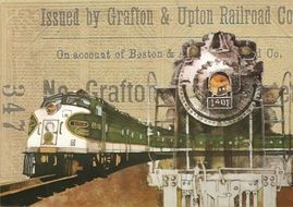 vintage railway poster