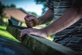 Man Woodworker