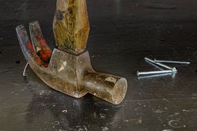 claw Hammer and Nails