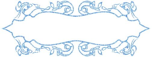 Blue decorative frame