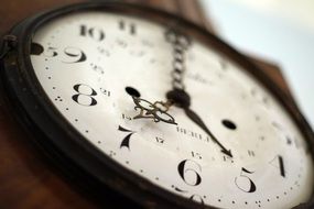 dial with Arabic numerals close up