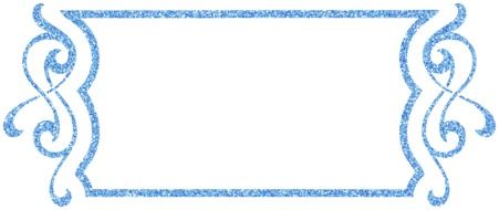 blue frame with pattern