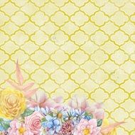 Yellow Flower Scrapbook drawing