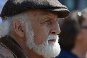 Old White Beard Man, head portrait