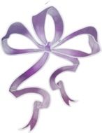 Bow Purple drawing