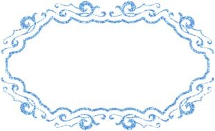 blue glittering decorative frame