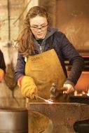 Iron Anvil Blacksmith woman