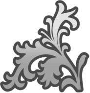 gray decor like a branch