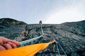 mountaineering team work