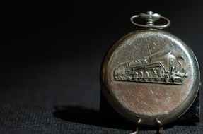 ancient engraved clock