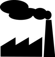 Factory Silhouette drawing
