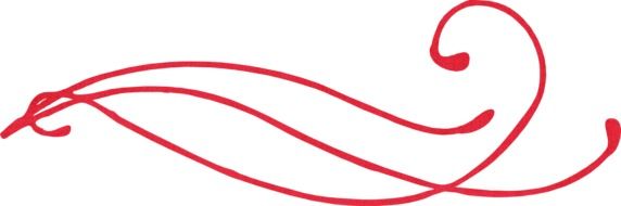 red swirls on white background