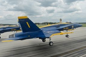 taking off blue angel