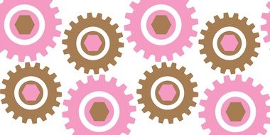 gears on white background