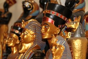 golden sculptures in cairo