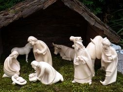 nativity scene in mini figures