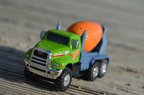 green Cement Truck toy