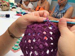 crochet close up