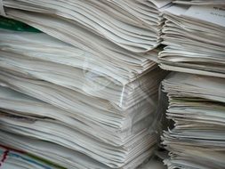 Stacks Of Newspapers
