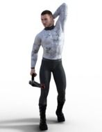 Young Man model drawing