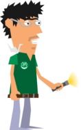 caricature of an employee with glasses