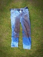dirty gardener pants after work