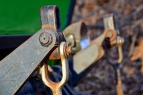 close-up logging equipment