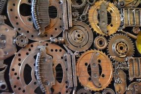 Mechanism with the gears