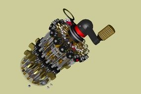 counting mechanism of a pocket calculator