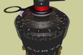 detail of a mechanical calculator