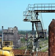 landscape of an abandoned industrial plant