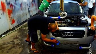 Car Repair in the garage