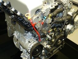 isolated auto car motor
