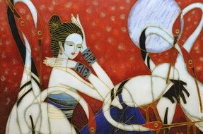 glass painting in China