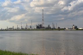 industrial landscape in belgium
